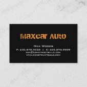 メタル名刺車のランニングの基板 名刺 (裏面)