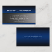 メタル名刺青ヘッダー 名刺 (正面/裏面)