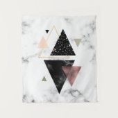 メタル大理石ジオメトリデザイン タペストリー (正面)