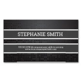 メタル抽象芸術背景 マグネット名刺 (正面)