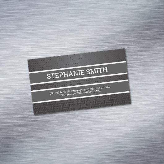メタル抽象芸術背景 マグネット名刺 (インサイチュ)