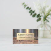 メタル材 | 工業用 名刺 (スタンド正面)