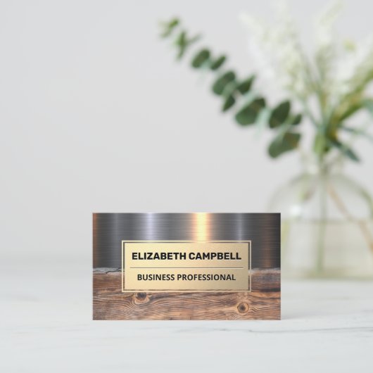 メタル材 | 工業用 名刺 (スタンド正面)