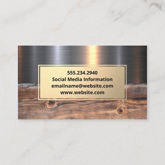 メタル材 | 工業用 名刺 (裏面)