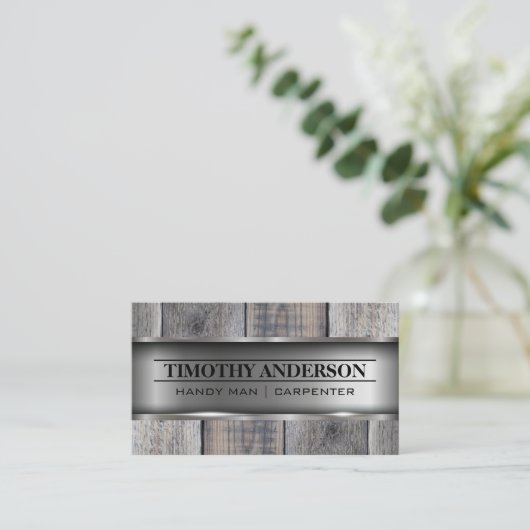 メタル材 |建物材料 名刺 (スタンド正面)