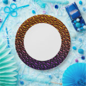 メタル正方形4 ペーパープレート (パーティー)