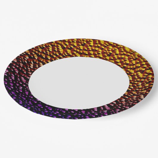 メタル正方形4 ペーパープレート (アングル)