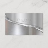 メタル波2トーンシルバーID806 名刺 (正面)