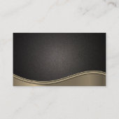 メタル波 |黒いテクスチャの背景 名刺 (裏面)