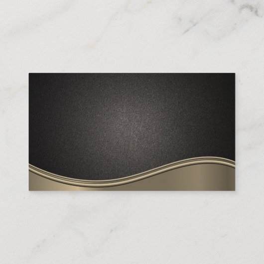 メタル波 |黒いテクスチャの背景 名刺 (裏面)