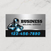 メタル溶接およびファブリケーションブルーウェルダー 名刺 (正面)