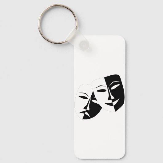 メタル矩形キーチェーン、2.25インチx 1.6インチ キーホルダー (正面)