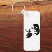 メタル矩形キーチェーン、2.25インチx 1.6インチ キーホルダー (正面)