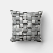 メタル立方体（白） クッション (正面)