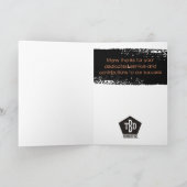 メタル絵を描ユニバーサル従業員記念日カード カード (内部)