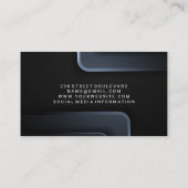 メタル背景 |はさみ 名刺 (裏面)