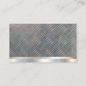 メタル背景 |ハンマーソー | QRコード 名刺 (裏面)