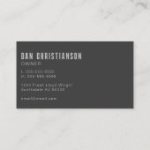 メタル見た男らしりミニマクールリスト 名刺 (裏面)