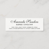 メタル金ゴールドトリム割れ背景 スキニー名刺 (裏面)