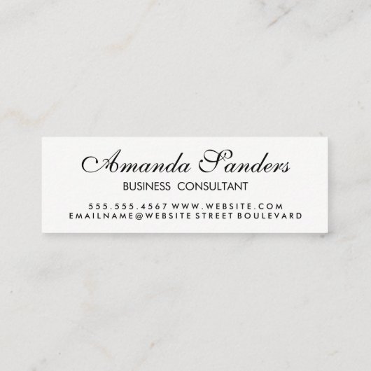 メタル金ゴールドトリム割れ背景 スキニー名刺 (裏面)