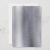 メタル金ゴールド、シルバー – 真鍮バチェロレッテ 招待状 (裏面)