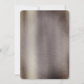 メタル金ゴールド、シルバー – 真鍮バチェロレッテ 招待状 (裏面)