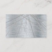 メタル銀ブラシ抽象芸術線 名刺 (裏面)