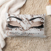 メタル銅大理石メイクアップまぶしハローゴージャス ランバークッション (ブランケット)