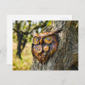 メタル オウル ガーデン スカルプチャー ポストカード (正面/裏面)