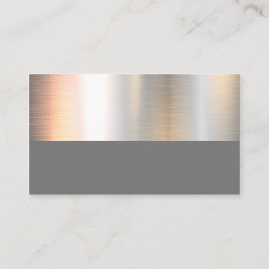 メタル |グレー 名刺 (裏面)