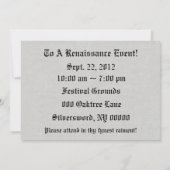 メタル シールド ライオン グレー 擬石 招待状 (裏面)