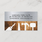 メタル |木目大工 名刺 (裏面)