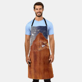 メタル：素朴ヴィンテージアイアンテクスチャ。 エプロン (着用した状態)