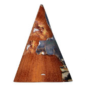 メタル：素朴ヴィンテージアイアンテクスチャ。 パーティーハット (右)