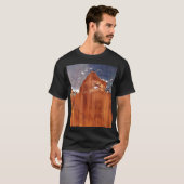 メタル:素朴ヴィンテージアイアンテクスチャ。 Tシャツ (正面フル)