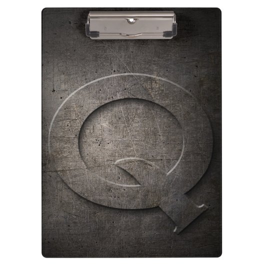 メタルQモノグラム素朴クリップボード クリップボード (正面)