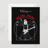 メタルX-mas – ビトルヴィアン金属ギタープレーヤー シーズンポストカード (正面/裏面)