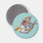 メタロン鳥磁石 マグネット (正面/裏面)