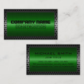 メタ縁どルエレガント建築スチールルック#18 名刺 (正面/裏面)