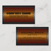 メタ縁どルエレガント建築スチールルック#20 名刺 (正面/裏面)