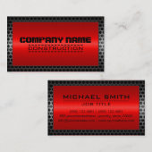 メタ縁どルエレガント建築スチールルック#24 名刺 (正面/裏面)