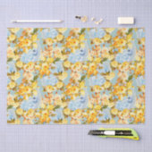 メダリオンとバラ 薄葉紙 (クラフト)