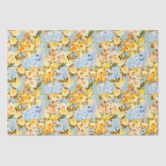 メダリオンとバラ 薄葉紙 (正面)