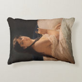 メダリオンの女の子(by Gerolamo Induno) アクセントクッション (正面)