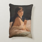 メダリオンの女の子(by Gerolamo Induno) アクセントクッション (裏面(縦))