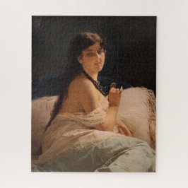 メダリオンの女の子(by Gerolamo Induno) ジグソーパズル