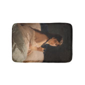 メダリオンの女の子(by Gerolamo Induno) バスマット (正面)