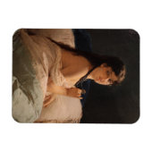 メダリオンの女の子(by Gerolamo Induno) マグネット (横)