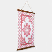 メダリオンウッドトップウォールタペストリー 吊り下げ型タペストリー (傾斜あり)