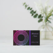 メダリオンカラフル名刺 名刺 (スタンド正面)